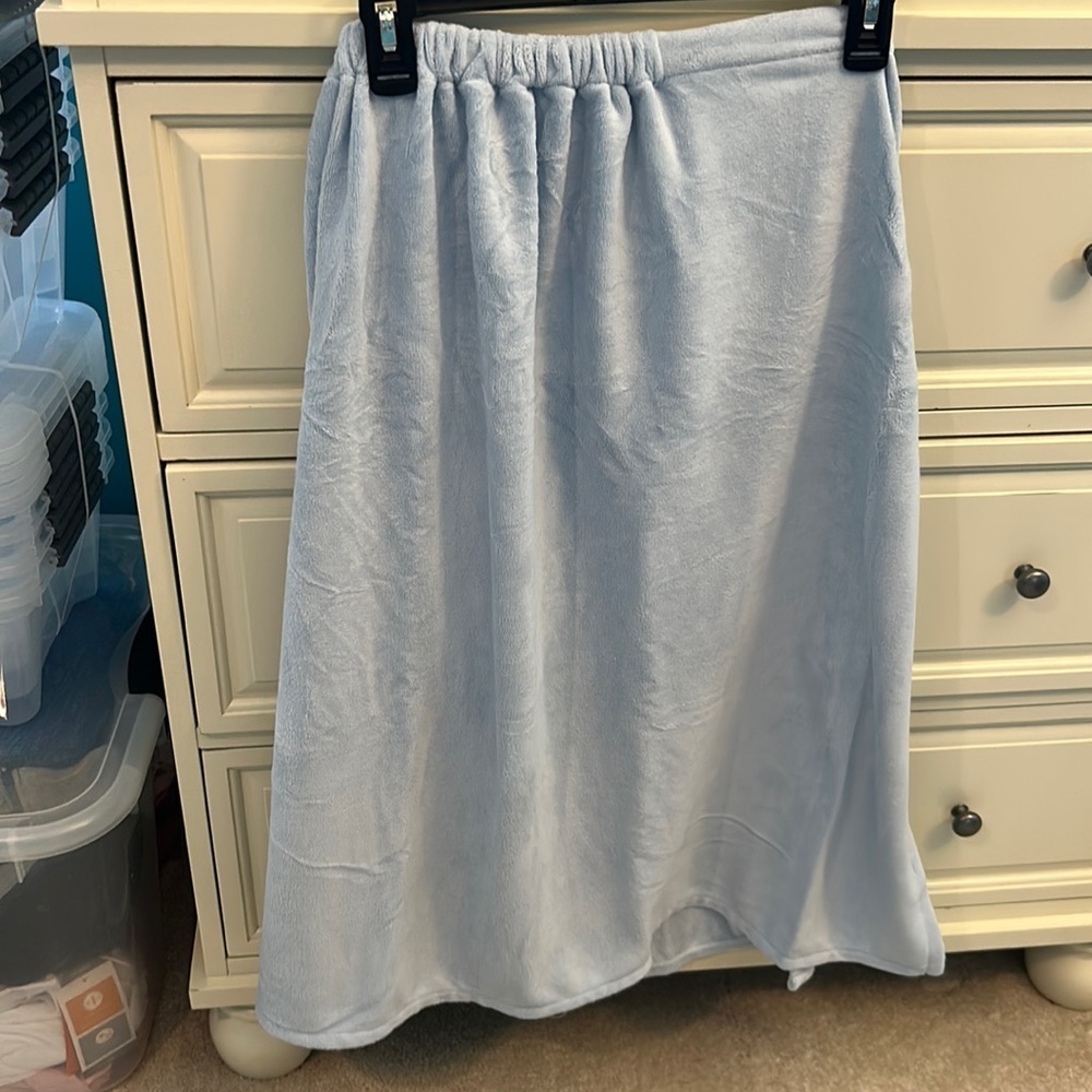 PJ Salvage blue terry bath wrap